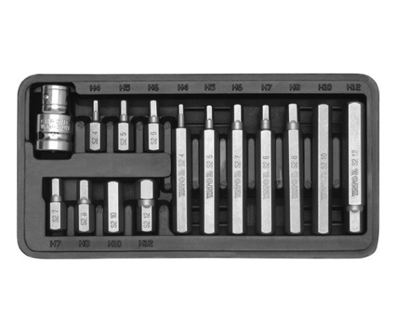 15-piece hex screwdriver set HEX  (YT-0413)
