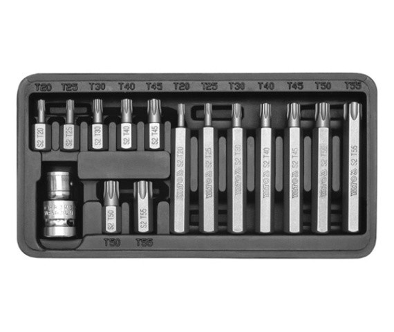 15-piece screwdriver set "T-Star" TORX (YT-0411)