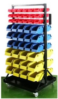 90 Bin Organizer with Tray and Casters 1300x650x575mm (B005)