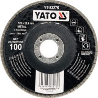 Šlifavimo diskas lapelinis plokščios formos 125mm P40 (YT-83272)