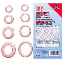 Seal Ring Assortment | copper | Inch sizes | for Oil Drain Plugs | 75 pcs. (8144)