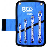 Brake Pipe Wrench Set with Ratcheting Function | 4 pcs. (1785)