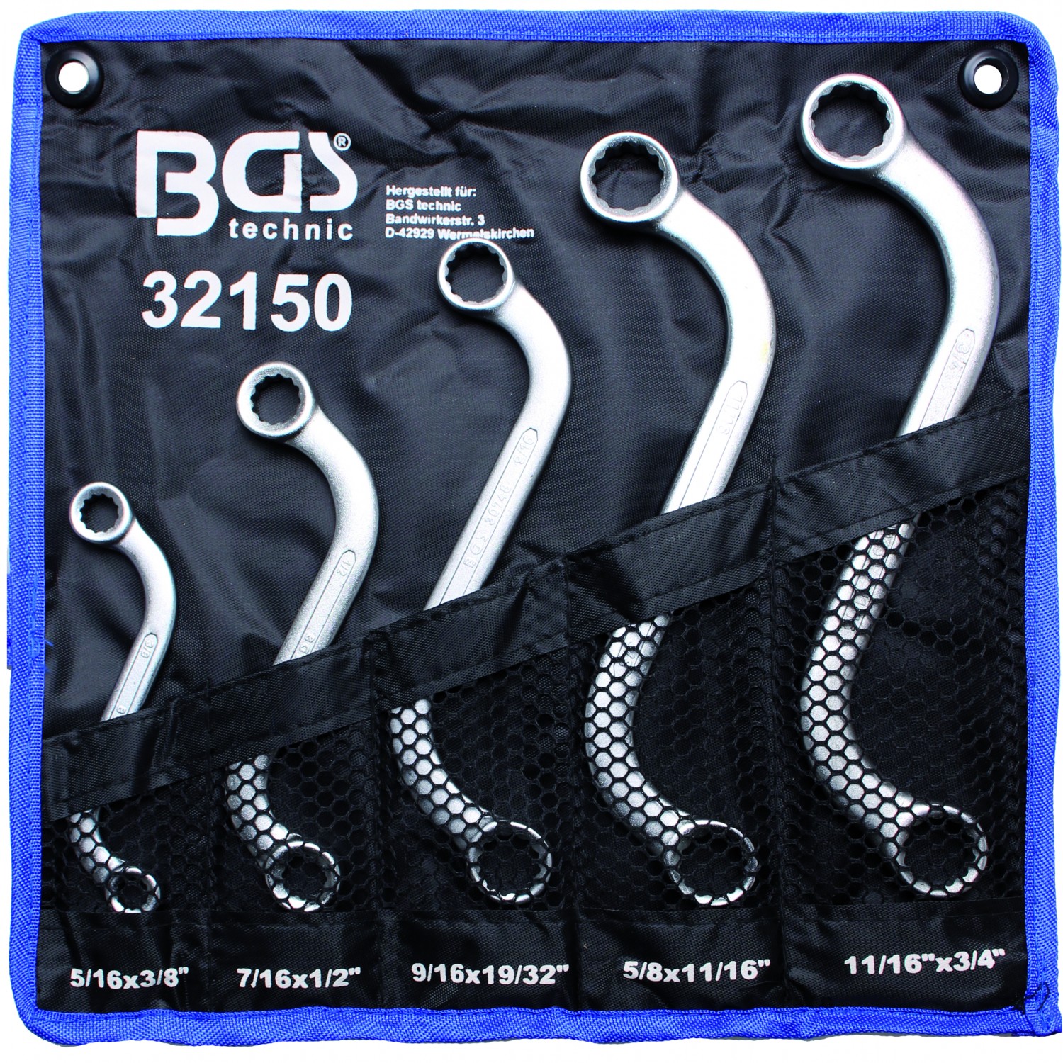 150628103014_32150 S-Type Double Ring Spanner Set | Inch sizes | 3/8" - 3/4" | 5 pcs. (32150)