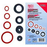 Seal Ring Assortment | Rubber and fibre | 141 pcs. (8059)