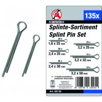 Splint Pin Assortment | Ø 1.6-3.2 mm | 135 pcs. (88138)