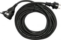 EXTENSION CORD IN RUBBER PROTECTION /BLACK/ 10M (YT-8112)