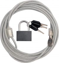 SECURITY CABLE 3 m AND LOCK (77815)
