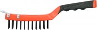 Plastic handle wire brush 4 rows (YT-6333)