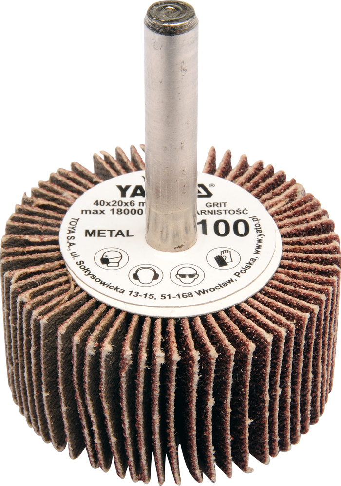 160807083712_0 Flap Wheel With Shaft 40x20x6 P120 (YT-83355)