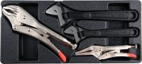 LOCK GRIP PLIERS & ADJUST.WRENCHES 4PCS (YT-55444)