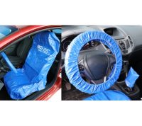 Protective seat and steering wheel cover | universal | imitation leather (66529)