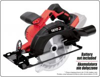 18V CIRCULAR SAW 165MM without battery (YT-82811)