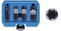 Spark plug socket set | with rubber | 3/8" | 4 pcs (SPS4)