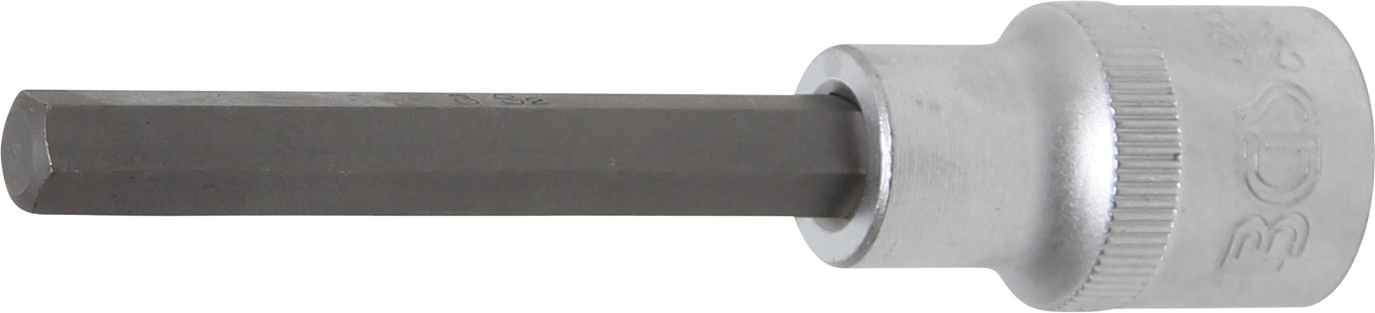 Bit Socket | length 100 mm | 12.5 mm (1/2") Drive | internal Hexagon 8 mm (4263)