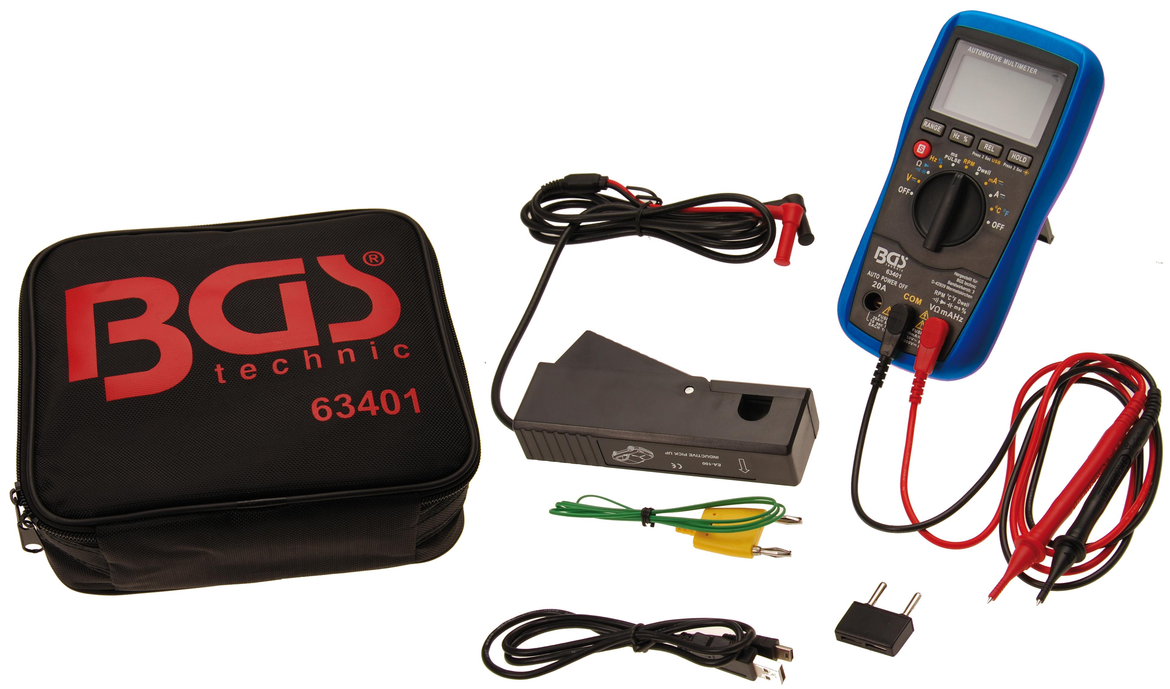 Car Digital Multimeter with USB Interface (63401)