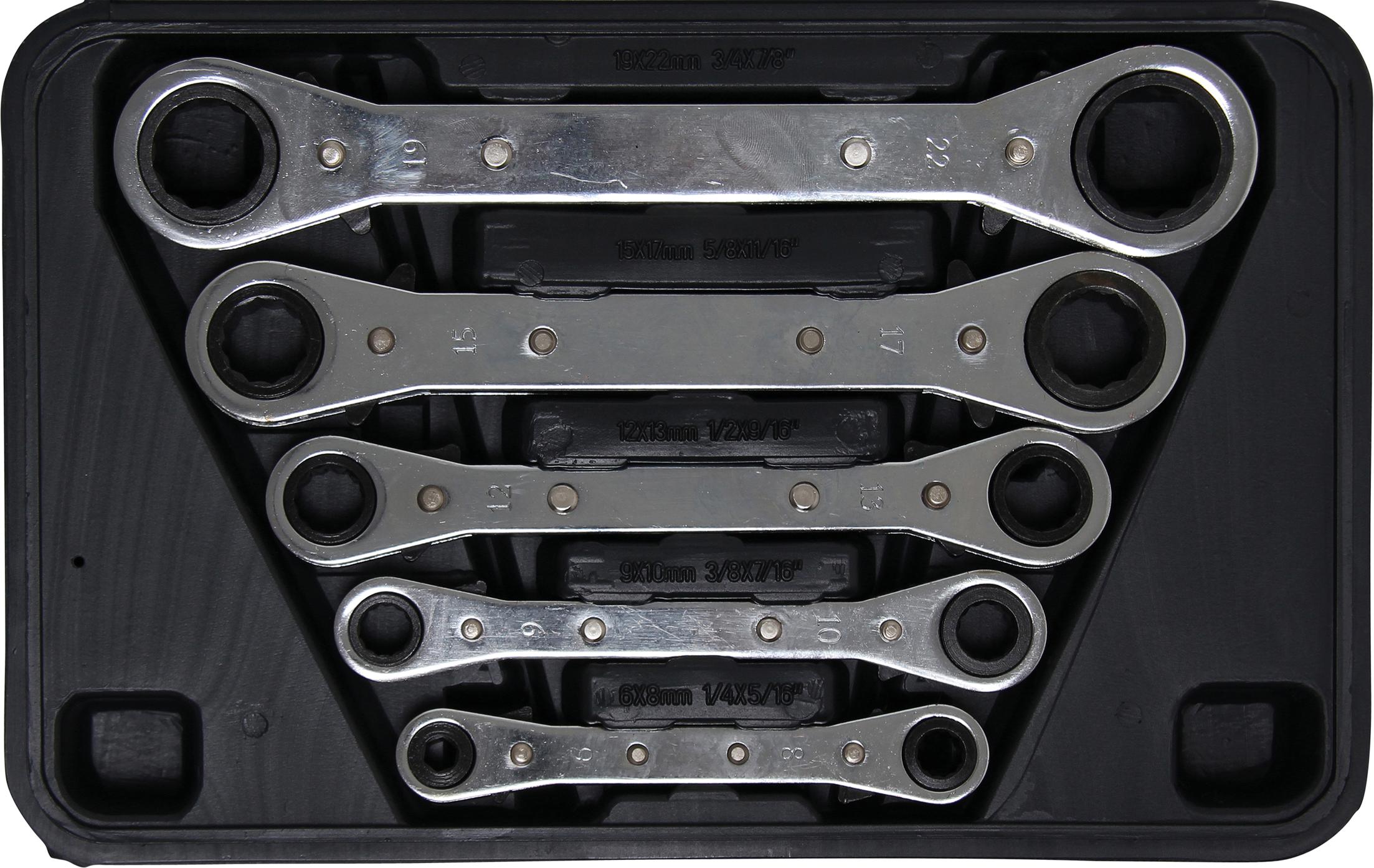 Double Ended Ratchet Wrench Set
