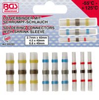 Soldering Connector Set | with Shrink Tube | 9 pcs. (85220)