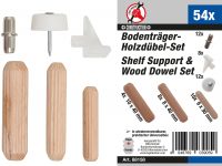 Shelf Carrier/Wooden Dowel Assortment | 54 pcs. (88158)