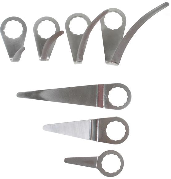 Cutting Knifes Set for air window seal Cutter | for BGS 3218 | 7 pcs. (3256)