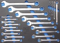 Tool Tray 3/3: Combination Spanners and E-Type Spanners Assortment | 22 pcs. (4012)