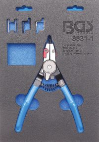 Circlip Pliers | for external/internal circlips | exchangeable tips | 180 mm (8831-1)