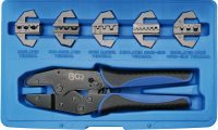 Crimping Tool Set with 5 Pairs of Jaws (1410)