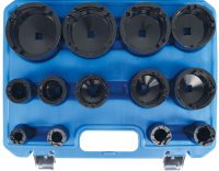 Grooved nut wrench set | Internal pins | KM0 - KM12 | 13 pcs (9385)