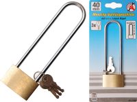 Solid Brass Padlock | extra high bow | 40 mm (3103)