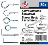 Screw Hook Assortment | 80 pcs. (88136)