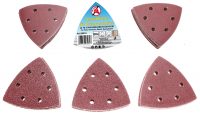 Sanding Pads Set for Triangular Sanders | 95 x 95 mm | K 40-180 | 50 pcs. (80815)