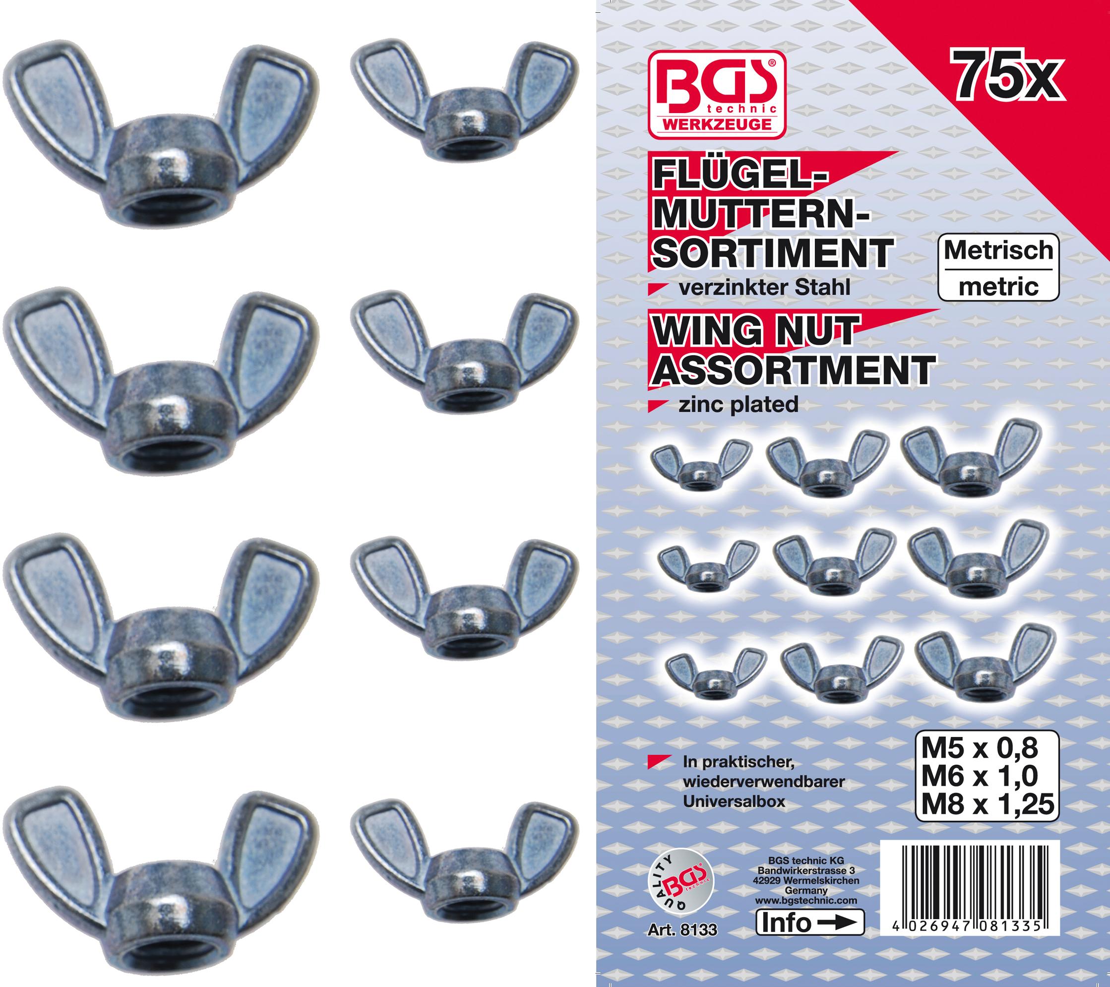 verli-petelikirinkinys-75-vnt-8133_1905060811281 Wing Nut Assortment | 75 pcs. (8133)