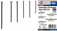 Steel Nail Assortment | 85 pcs.. (88148)