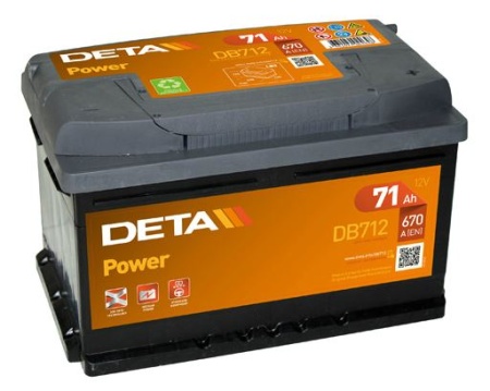 Akumulators Deta Power AK-DB712