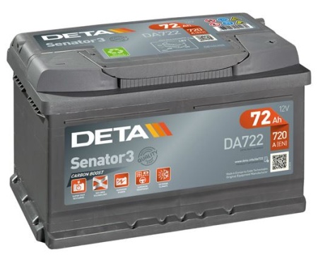 Akumulators Deta Senator 3 AK-DA722