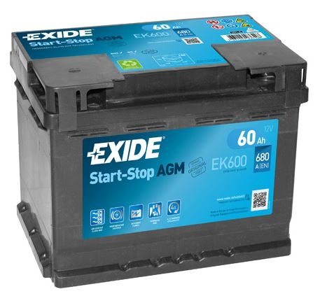 Akumulators EXIDE AGM AK-EK600