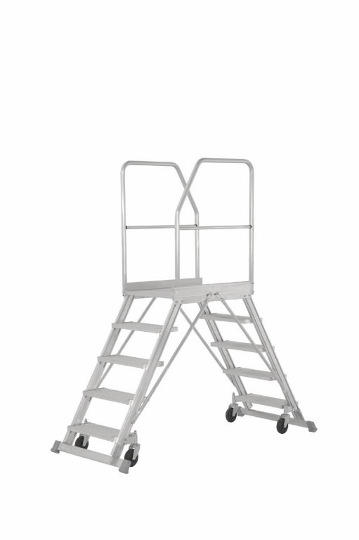 Mobile stockers ladder 2x7 steps