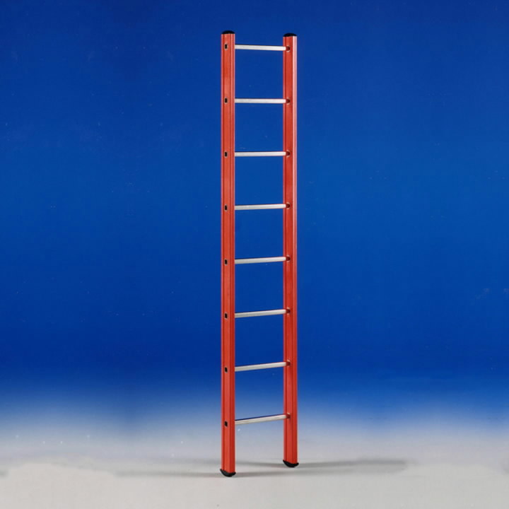Single section ladder V 1 fibreglass 12 tread