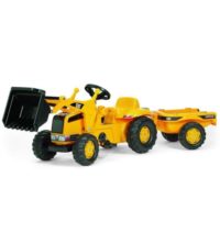 Pedāļu traktors ar kausu  un piekabi Rolly Kid CAT 023288  (2