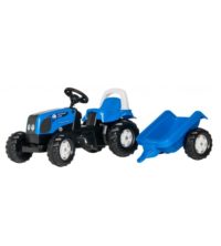 Bērnu traktors ar pedāļiem rollyKid Landini ar piekabi  (2