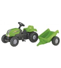Bērnu traktors ar pedāļiem ar piekabi rollyKid- X  (2