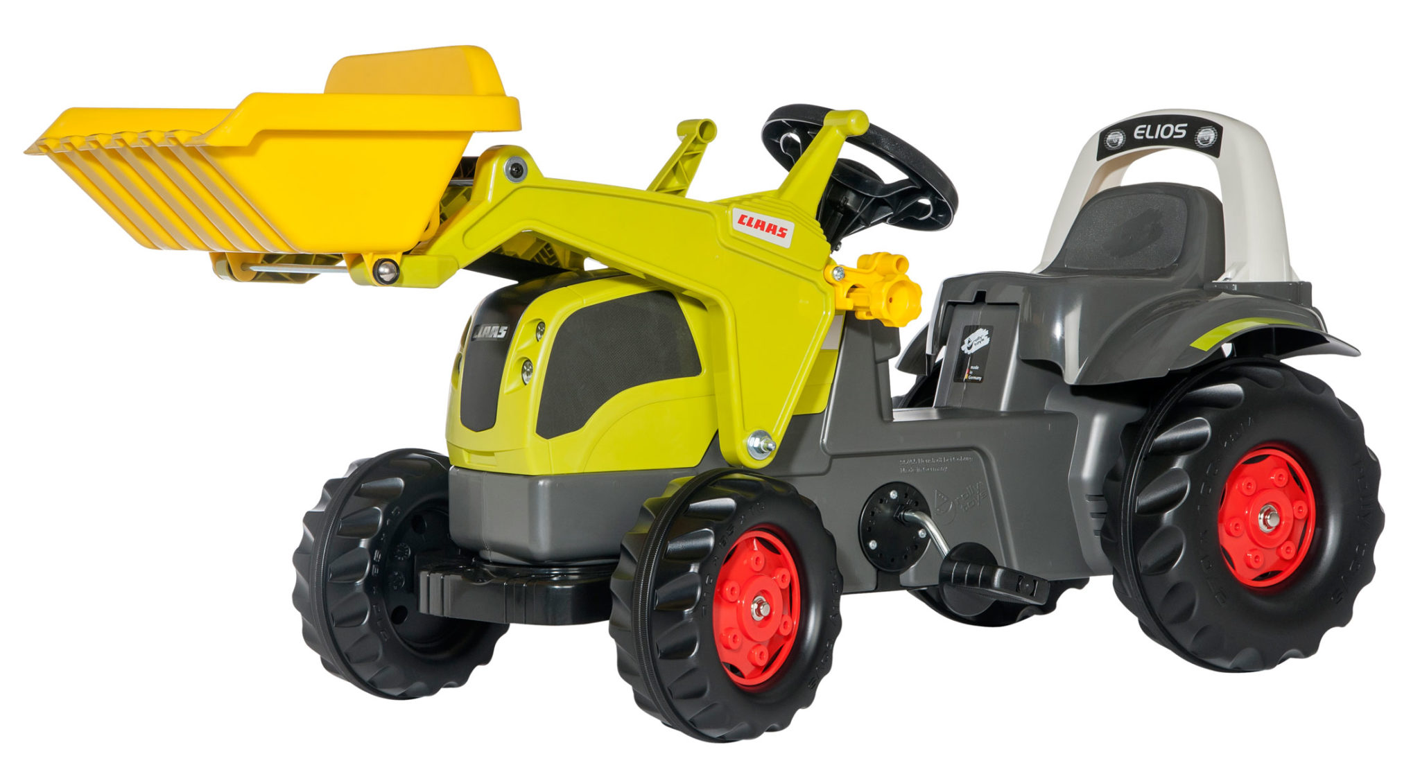 5-5 gadiem) Vācija - Детский трактор педальный с ковшом Rolly Claas Elios 025077 (2