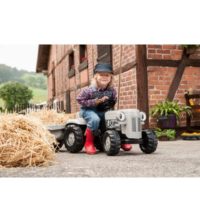 Bērnu traktors ar pedāļiem ar piekabi 014941 KID Little Grey Fergie (2